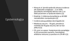 Prezentācija 'Spināls epidurāls abscess pēc epidurālas analgēzijas', 2.