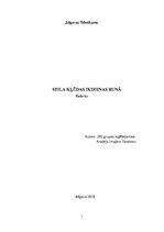 Referāts 'Stila kļūdas ikdienas runā', 1.