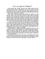 Eseja 'Ko es sev ieguvu no Hamleta?', 1.