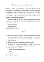 Konspekts 'Depresija un tās ietekmē uz cilvēka organismu', 1.