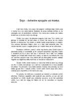 Eseja 'Seja - dvēseles spogulis vai maska', 1.