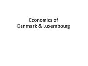 Prezentācija 'Economics of Denmark and Luxembourg', 1.