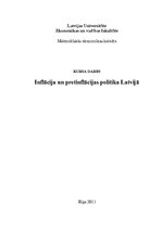 Referāts 'Inflācija un pretinflācijas politika Latvijā', 1.