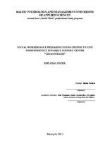 Diplomdarbs 'Sociālā darbinieka loma jauniešu sagatavošanā patstāvīgai dzīvei Ģimenes atbalst', 2.