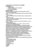 Konspekts 'Mārketinga konspekts', 1.