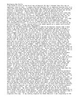 Eseja 'Developing New Skills', 1.