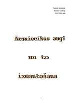 Referāts 'Ārstniecības augi un to izmantošana', 1.