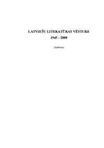 Referāts 'Latviešu literatūras vēsture (1945-2000)', 1.