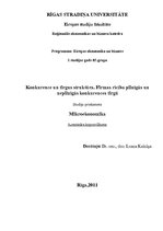 Konspekts 'Konkurence un tirgus struktūra. Firmas rīcība pilnīgas un nepilnīgas konkurences', 1.