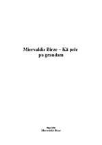 Konspekts 'Miervaldis Birze - "Kā pele pa graudam"', 1.