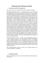 Konspekts 'Mārketinga veids', 1.