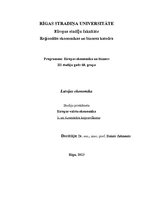 Konspekts 'Latvijas ekonomika', 1.