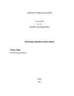 Prakses atskaite 'Mārketinga (tirgzinību) prakses atskaite', 1.
