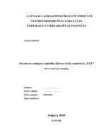 Referāts 'Parazitoloģija Passalurus ambiguus', 1.