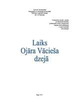 Referāts 'Laiks Ojāra Vācieša dzejā', 1.