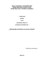 Referāts 'Informācijas meklēšanas un atlases principi', 1.