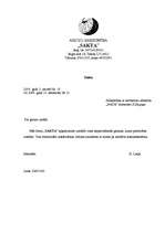 Paraugs 'Organizācijas atbildes vēstule', 1.