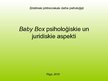 Prezentācija 'Glābējsilītes psiholoģiskie un juridiskie aspekti', 1.