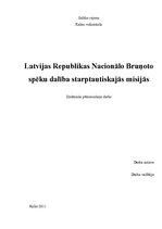 Referāts 'Latvijas Republikas Nacionālo bruņoto spēku dalība starptautiskajās misijās', 1.