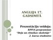 Prezentācija 'Anglija 17.gadsimtā', 1.