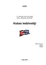Referāts 'Kubas iedzīvotāji', 1.
