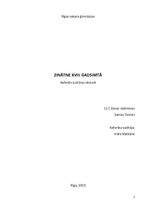 Referāts '18.gadsimta zinātne', 1.