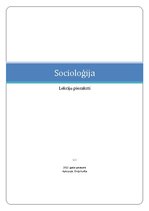 Konspekts 'Socioloģija', 1.