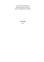 Referāts 'Anoreksija', 1.