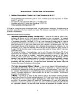 Konspekts 'International Criminal Law', 1.