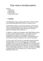 Konspekts '20.gs. ideju un ideoloģiju apskats', 1.