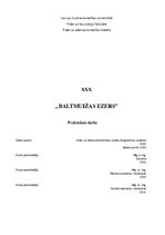 Referāts 'Baltmuižas ezers', 1.