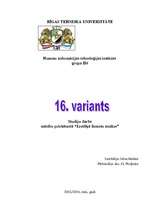 Referāts 'Lietišķā finanšu analīze', 1.