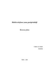 Konspekts 'Mobilo telefonu zonas pastiprinātāji', 1.