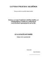 Referāts 'Policijas iecirkņa inspektora darbība medību un makšķerēšanas noteikumu ievēroša', 1.