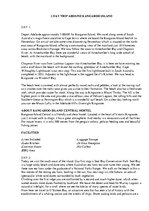 Konspekts 'Five Day Trip around Kangaroo Island in Australia', 1.