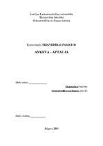 Konspekts 'Pircēju aptauja mārketingā', 1.