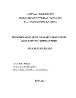 Diplomdarbs 'Priekšapmaksas mobilo sakaru pakalpojumu "Zelta zivtiņa" zīmola vadība', 1.