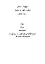 Konspekts 'Recenzija par grāmatu "Trakā klase"', 1.