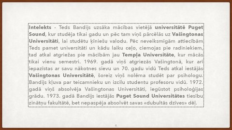 Prezentācija 'Personības psiholoģiskā analīze Teds Bandijs', 6.
