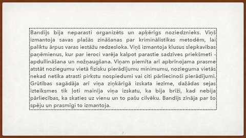 Prezentācija 'Personības psiholoģiskā analīze Teds Bandijs', 7.