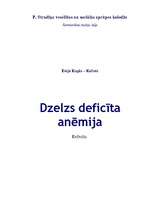 Konspekts 'Dzelzs deficīta anēmija', 1.
