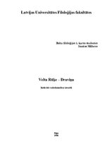 Referāts 'Velta Rūķe-Draviņa', 1.