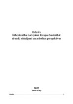 Referāts 'Kiberdrošība Latvijā un Eiropas Savienībā: draudi, risinājumi un attīstības pers', 1.