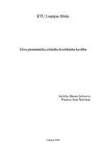 Konspekts 'Divu pneimatisku cilindru koordinēta kustība', 1.