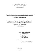 Diplomdarbs 'Sabiedriskas organizācijas un komercuzņēmuma darbības salīdzinājums', 2.