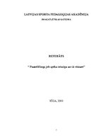 Konspekts 'Pauerliftings jeb spēka trīscīņa un tā vēsture', 1.