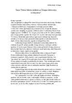 Eseja 'Dabas faktoru ietekme uz Eiropas iedzīvotāju izvietojumu', 1.