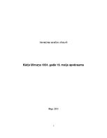 Referāts 'Kārļa Ulmaņa 1934.gada 15.maija apvērsums', 1.