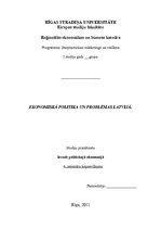 Konspekts 'Ekonomiskā politika un problēmas Latvijā', 1.