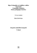 Konspekts 'Integrētās nodarbības 3.klasei', 4.
